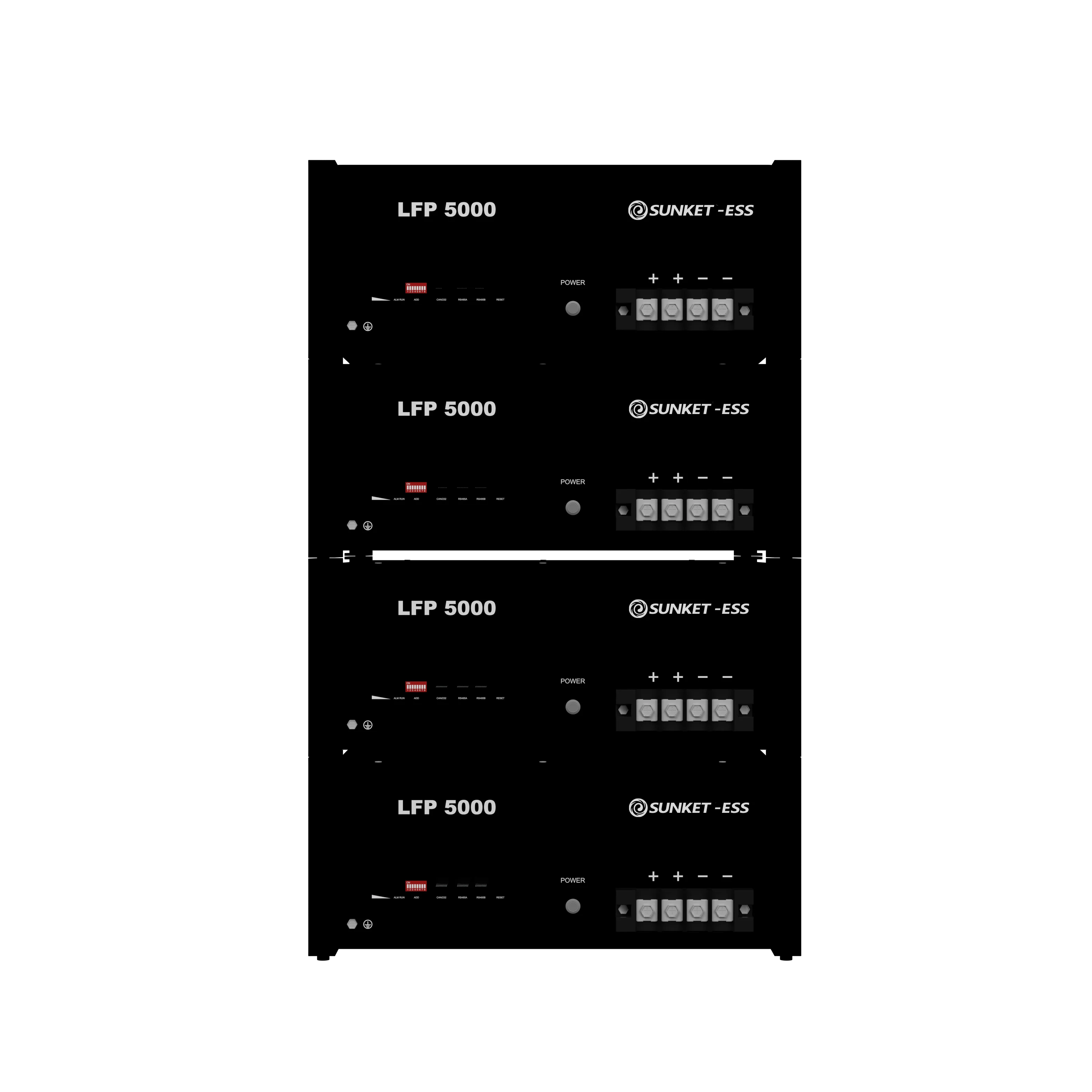 SUNKET-ESS LFP 5000 四模组组合产品图