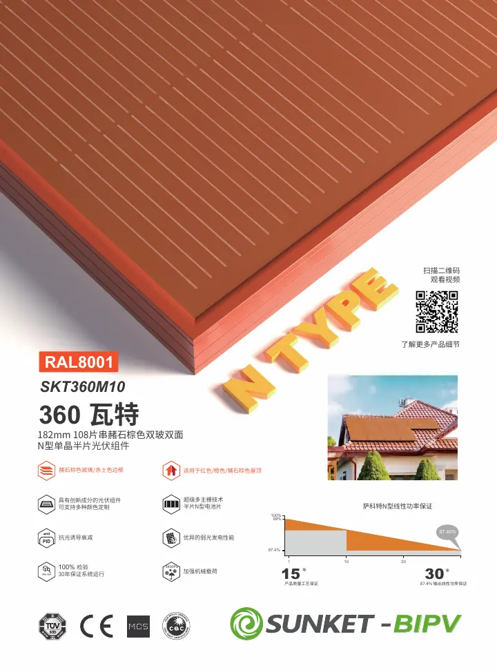 SKT360M10（RAL8001 双面 赭石棕色组件） 中文技术规格书封面
