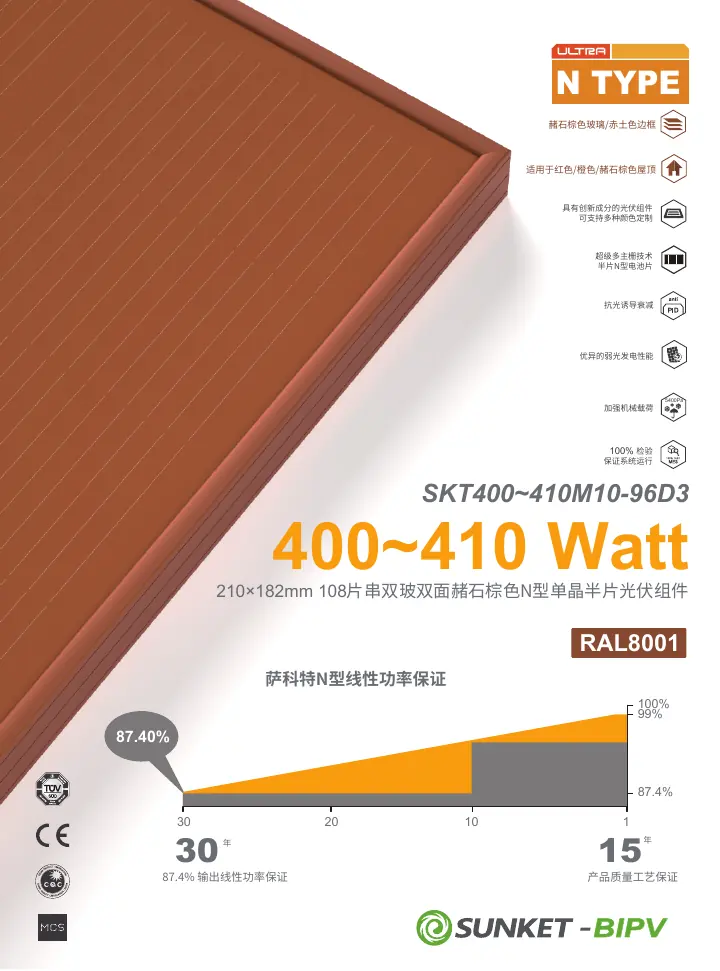 SKT400~410M10-96D3(RAL8001双面 赭石棕色组件） 中文技术规格书封面