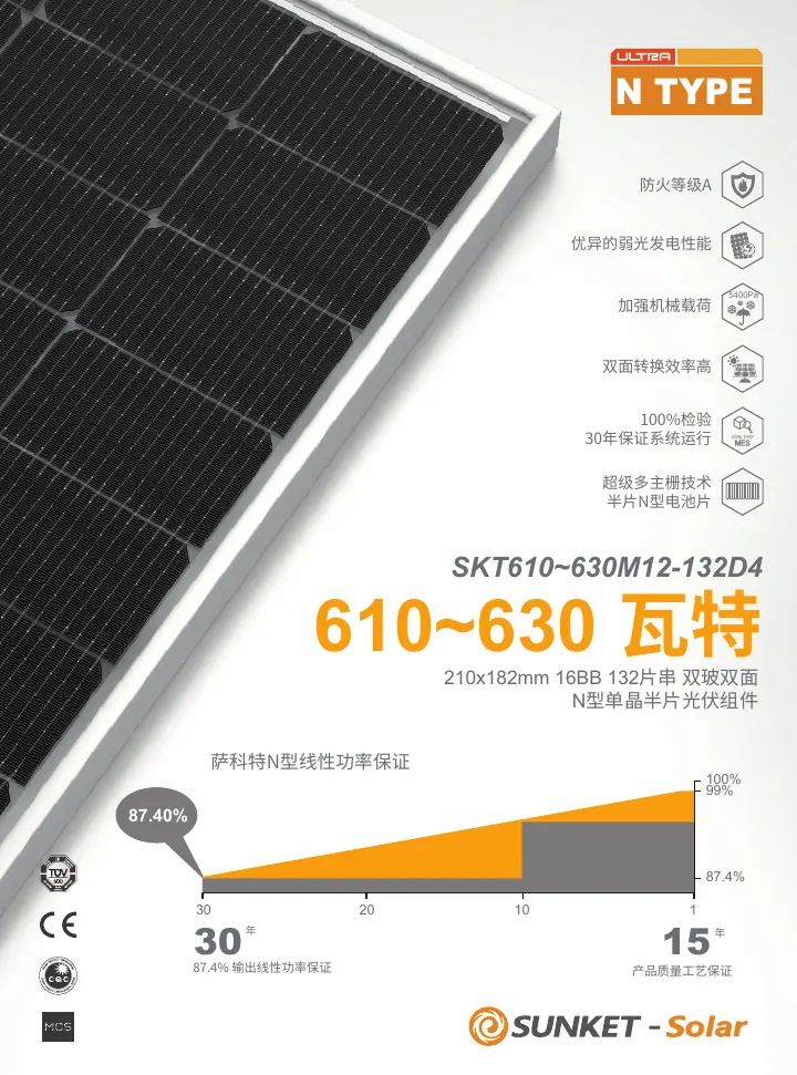 (30-28) SKT610~630M12-132D4（常规双玻，透明背玻2mm，210R） 中文技术规格书封面