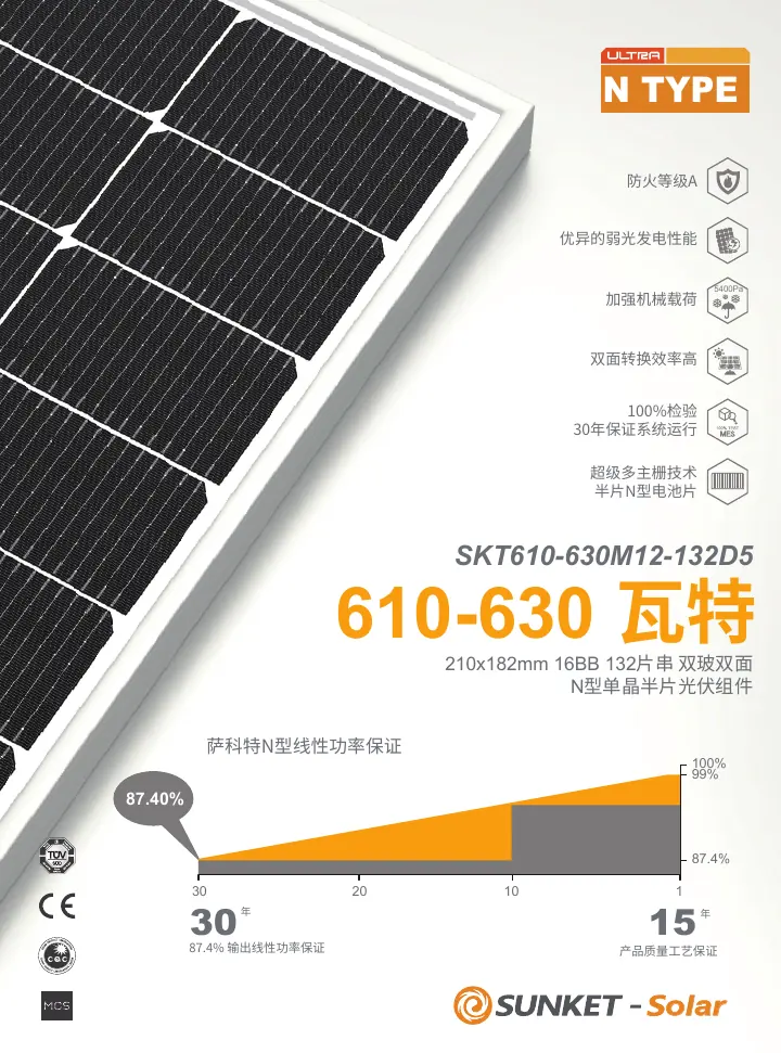 (30-30) SKT610-630M12-132D5（常规双玻，白网格背玻2mm，210R ） 中文技术规格书封面